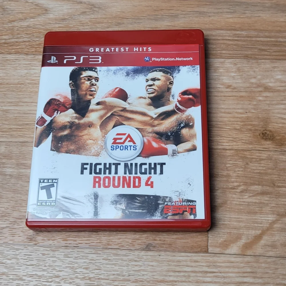 Sony PS3 Fight Night Round 4 - Red & White Cover